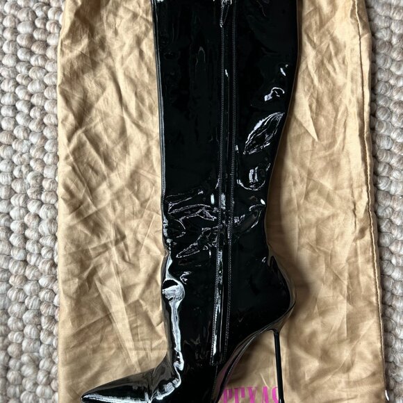 Paris Texas patent leather stiletto boots - Picture 4 of 10